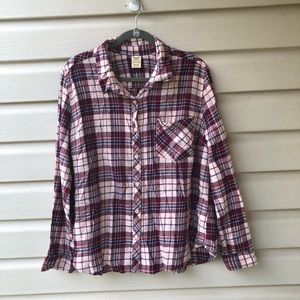 ❤️ XXL Faded Glory Flannel Shirt One Pocket.